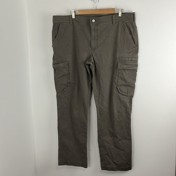 L.L. Bean Cotton Brown-Green Cargo Pants - Picture 3 of 11